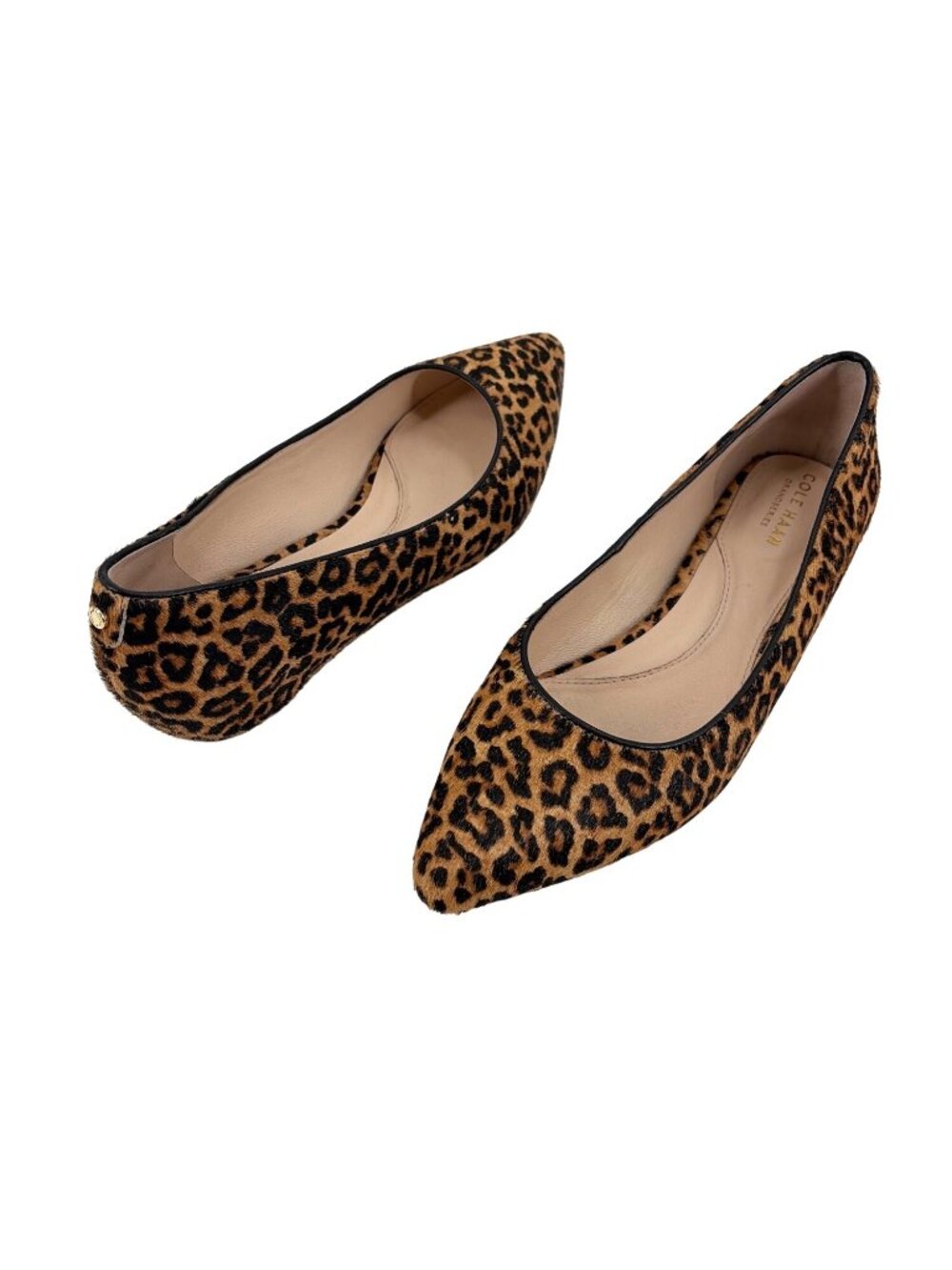 Cole Haan Grandseries Brenna Skimmer Womens 7.5B Leopard Print Leather Chic - Picture 2 of 9